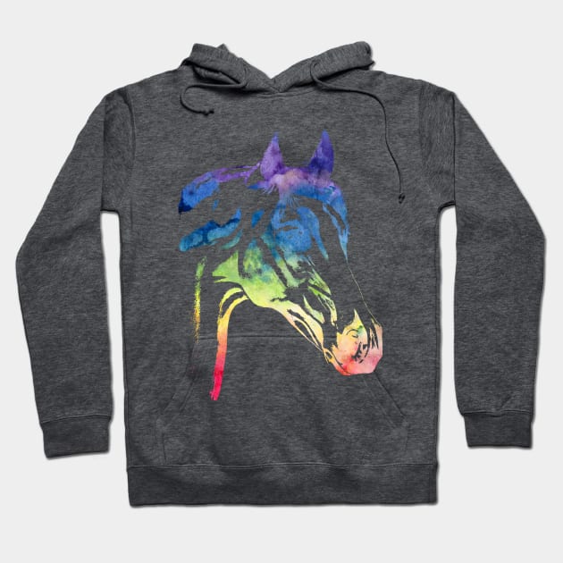 Rainbow Horse Apparel Hoodie by fallenapple